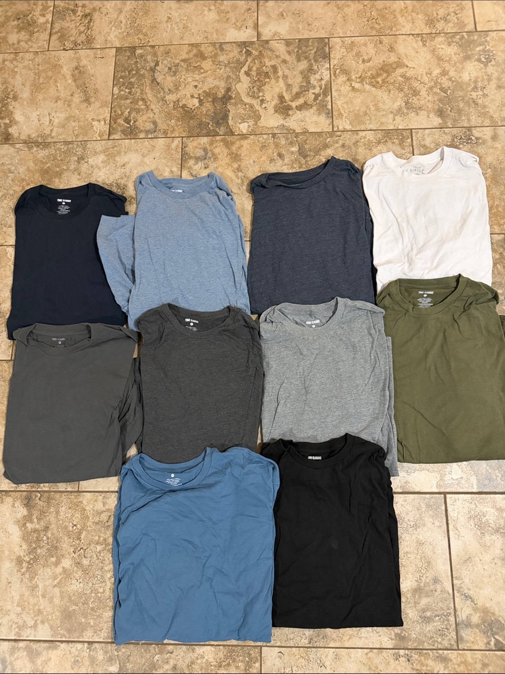 True Classic Long Sleeve 10 Pack Shirts Size XL (Never Worn)